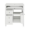 Ridstar 33.8 in. H White Bathroom Storage Cabinet with 2 Drawers and a Tip-out Drawer - 3 of 4