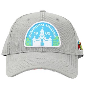 Super Mario Bros Mushroom Kingdom Woven Patch Cotton Twill Structured Cap - 1 of 4