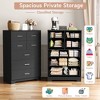 TinyHomie Wooden 7-Drawer Storage Cabinet with Built-In Outlet Durable Organizer for Bedroom, Living Room, and Office - 3 of 4