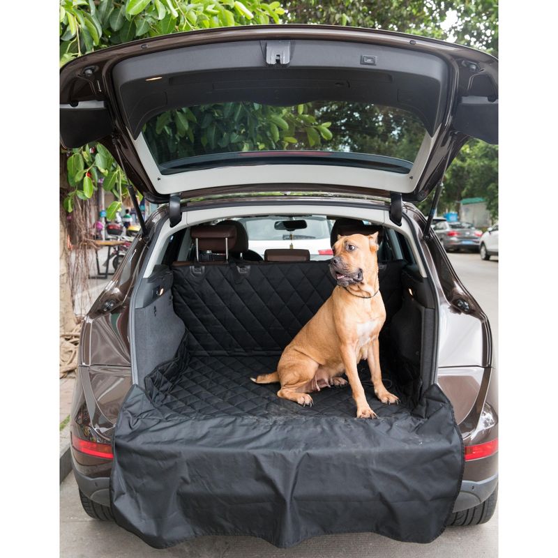 SUV Pet Cargo Liner Trunk Cover Waterproof Non-Slip Washable Material, Extra Long Size Universal Fit with Bumper Flap 80 x 52, 5 of 10