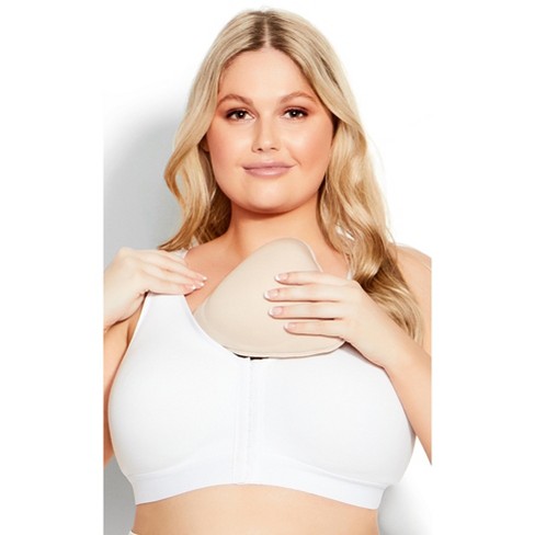 AVENUE BODY | Women's Plus Size Post Surgery Bra - white - 40C