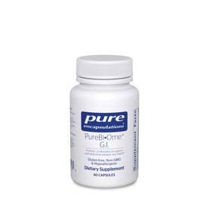 Pure Encapsulations PureBi•Ome G.I. - Hypoallergenic Multi Strain Probiotic Blend for G.I. Comfort and Health - 60 Capsules - 1 of 4