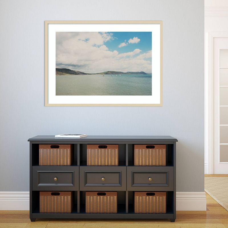 42&#34; x 30&#34; The Beautiful English Channel by Laura Evans Framed Wall Art Print Light Brown - Amanti Art, 6 of 11