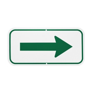 Unique Bargains Aluminum Reflective Outdoor Garden Arrow Sign 1 Pc - 1 of 4
