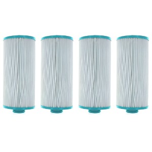 Hurricane 4 Pack Replacement Spa Filter Cartridge for Unicel 4CH-24, Pleatco PGS25P4, Filbur FC-0131, After Hours Spas, Nemco Spas, Threaded 25 - 1 of 4