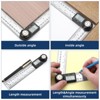 Digital 7-Inch Angle Ruler - Carpentry Layout Tool, Angle Measurement Tool, House Corner Inspection Tool, Steel Ruler, Construction Supervision Tool - 3 of 4