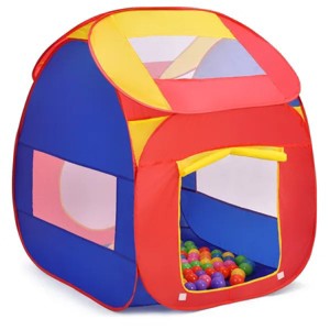 Portable Kid Play House Toy Tent with 100 Balls - 1 of 4