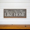 Slickblue No Place Like Home Sign, 3.5x10 Rustic Pine Wood Plaque, Multiple Color Options, Hanging or Shelf - 2 of 3