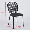 VYNXARIA Black Sennit Chairs - Set of 4 Dining & Coffee Chairs - 3 of 4