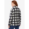 Woman Within Plus Size Microfleece Quarter-Zip Pullover - 3 of 4