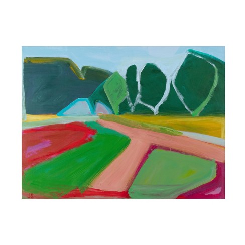 Trademark Fine Art - Jessica Singerman Community Garden Paths Canvas ...