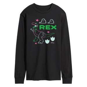Men's - Disney - Neon Rex Long Sleeve Graphic T-Shirt - 1 of 4