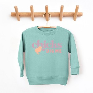 The Juniper Shop Chicks Dig Me Toddler Graphic Sweatshirt - 1 of 2