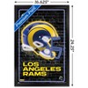 Trends International NFL Los Angeles Rams - Neon Helmet 23 Framed Wall Poster Prints - 3 of 4