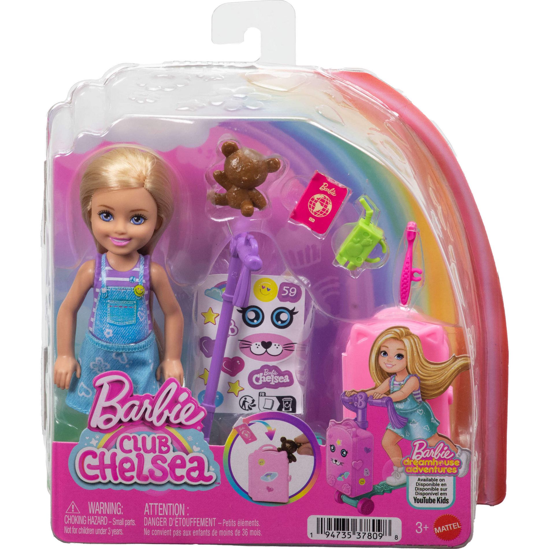 Barbie Chelsea Limitless Adventures Travel Chelsea Doll