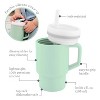 LunaLulinlk Tumbler – Adorable 9 oz. Training Cup with Toddler-Friendly Straw and Handle, Cool Mint - 2 of 4