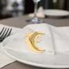 Unique Bargains Napkin Rings Moon Alloy Gold Tone 1 Pc - 3 of 3