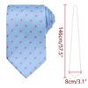INSPIRE CHIC Men's Adjustable Regular Fit Satin Necktie - 2 of 4