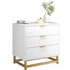 3 Drawer Dresser for Bedroom, Modern Dressers & Chests of Drawers, Wood Dresser Chest Organizer with Metal Legs - 3 of 4
