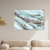 Art Remedy Mint Waves Blue Abstract Wall Art Unframed - 2 of 4