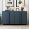 60"W Elegant Sideboard with Adjustable Shelves, 4-Door Storage Cabinet Suitable for Living Room, Entrance and Study Room - ModernLuxe - 2 of 4