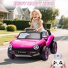 12V Licensed Volkswagen Beetle Ride On Car for Kids, Electric 4 Wheeler with Remote, LED Lights, Music & USB - 4 of 4