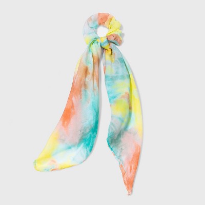 Tie-Dye Printed Chiffon Scarf Twister - Wild Fable™