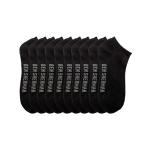 Ben Sherman Men's Low Cut Socks - 10 Pack  Athletic Breathable Short Running Sneaker Socks for Men - 1 of 4