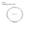 Unique Bargains Zinc Alloy Craft DIY Accessories Hardware Bag Belt O-Ring Buckles 10 Pcs - 2 of 3