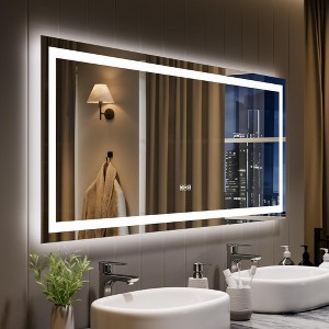 GustoWave 60"x 24" Bathroom Mirror with Lights, Anti-Fog, Smart Bathroom Vanity Mirror for Wall, Memory Function, Shatter-Proof - 1 of 4
