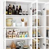 FUFU&GAGA 47.2 "W Modular Combination Display Cabinet Glass Door Wooden Pantry Organiser - 4 of 4