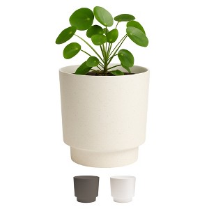 Bloem Harlow Round Resin Planter Pot Indoor and Outdoor Gardening - 1 of 4