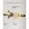 CRANACH Single Handle LCD Tub Shower Faucet in Brushed Nickel whith Temperature Display (Valve Included) - 2 of 4
