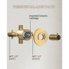 CRANACH Single Handle LCD Tub Shower Faucet in Brushed Nickel whith Temperature Display (Valve Included) - image 2 of 4