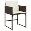 vidaXL Patio Dining Set Set of 12 Brown, Cream white - 3 of 4