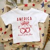 The Juniper Shop Land Of The Free Cherries Toddler Short Sleeve Tee - 2 of 4