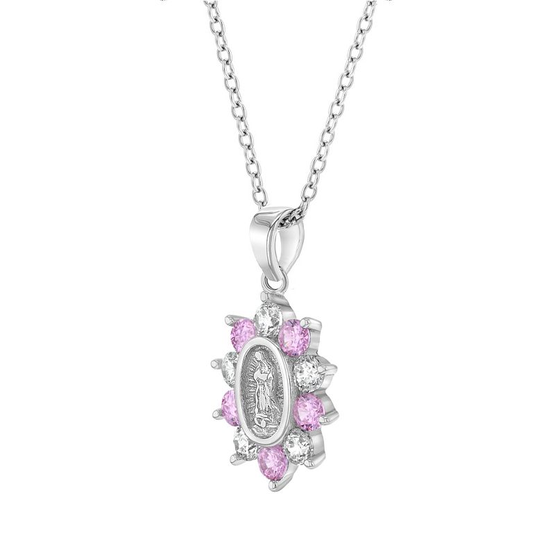 Girls' Guadalupe Virgin Mary Sterling Silver Necklace - In Season Jewelry, 2 of 5