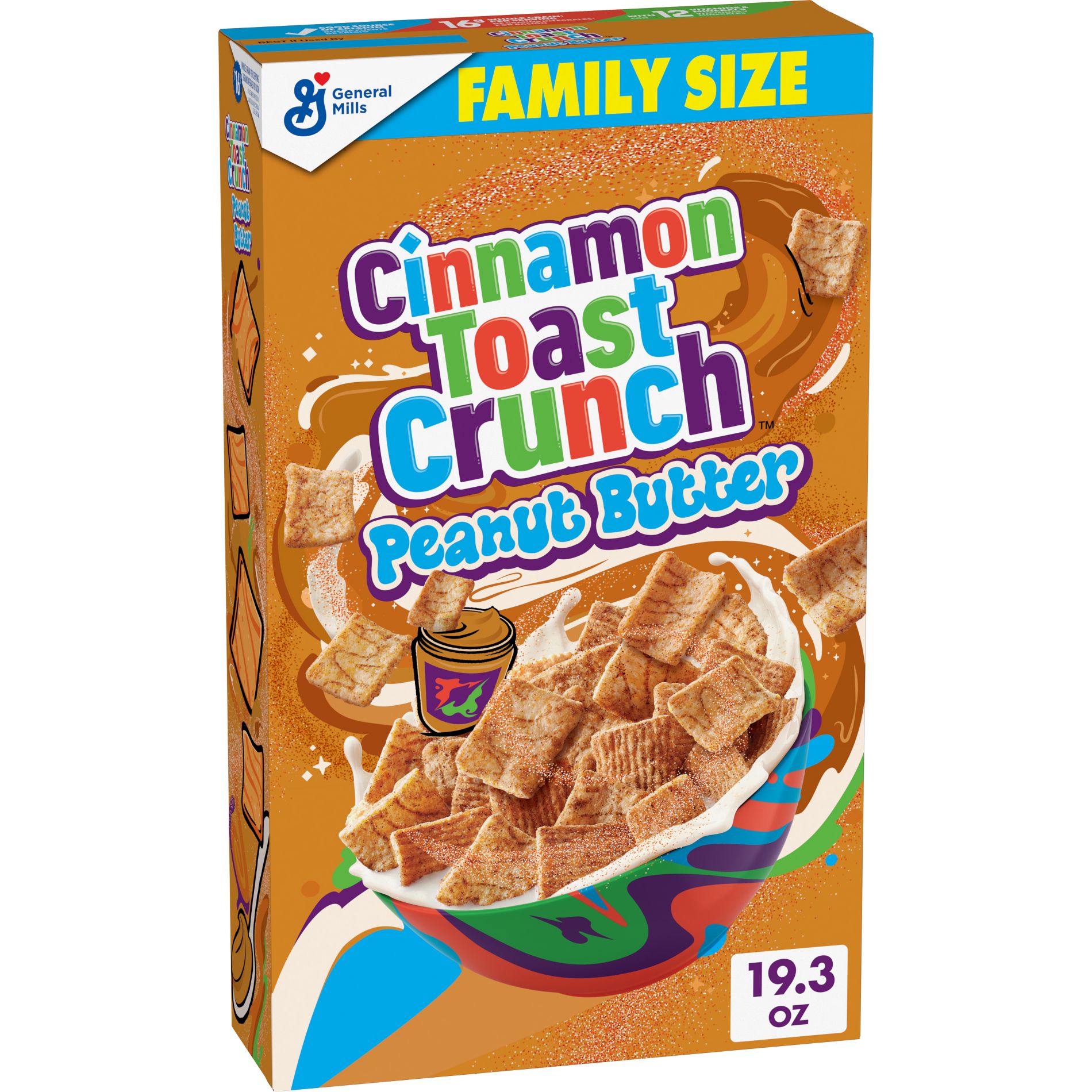 Cinnamon Toast Crunch Peanut Butter Family Size Breakfast Cereal - 19.3oz