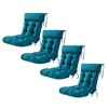 ARTPLAN Patio Chair Cushion,Tufted Adirondack Outdoor Chair Cushion,Wicker High Back Outdoor Seat Cushion,Set of 4,21"X21"X4" (4 Pack) - 2 of 4