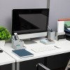 Mind Reader Terrazzo Collection Plastic 4pc Desk Organization Set Gray - 2 of 4