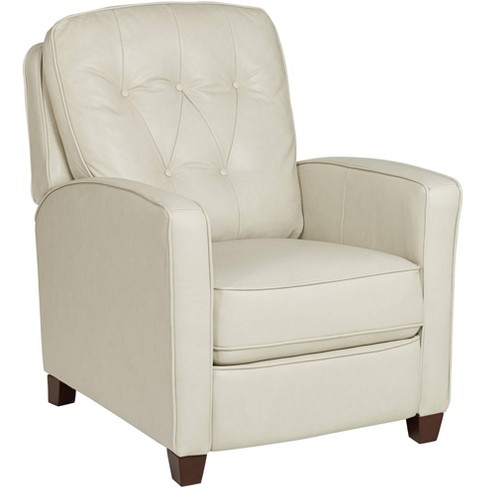 White leather recliner discount armchair