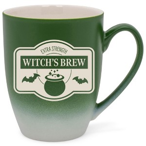 100 North Magic Potion 10 Ounce Green and White Two Toned Ombre, Comfortably Fits Your Hands, Ceramic Tea Coffee Cup Mug, Witch's Brew - 1 of 1