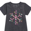 Girls' - Barbie - Holiday & Christmas Graphic Short Sleeve Fleece Dress - 2 of 3