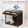 LOVMOR Decorative Dog Kennel with Drawer - 3 of 4