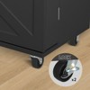 ELECWISH Kitchen Island with Drop Leaf - 2 Storage Drawers, Trash Cabinet, Spice Racks & Locking Wheels - 4 of 4