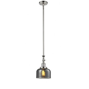 Bell - 1 Light Stem Hung Tiltable Mini Pendant In Industrial Style-14 Inches Tall and 8 Inches Wide - 1 of 1