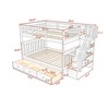 Grungis Full over Full Loft Bed with Storage Ladder and Drawers,Modern Bunk Bed Can Divided Into 2 Beds,Loft and Bunk Bed for Bedroom - 4 of 4