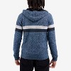 X RAY Full Zip Hooded Sweater With Stripes & Faux Shearling Lining - 2 of 4