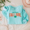 The Life Of A Fall Girl Puff/Glitter - Womens Lightweight Garment Dyed Sweatshirt - 2 of 2