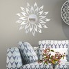 Sunflower Pattern Mirror Wall Stickers, 3D Mirror Wall Stickers Self-adhesive Removable Acrylic Decorative Wall Stickers - 3 of 4